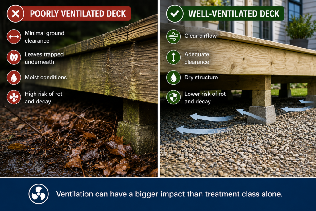 deck ventilation timber lifespan